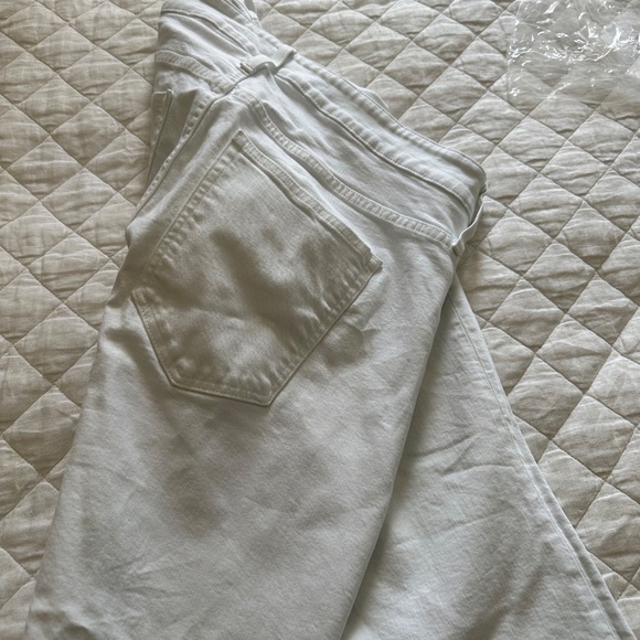 J.Crew Skinny Flare Cropped White Denim Jeans - Picture 3 of 3